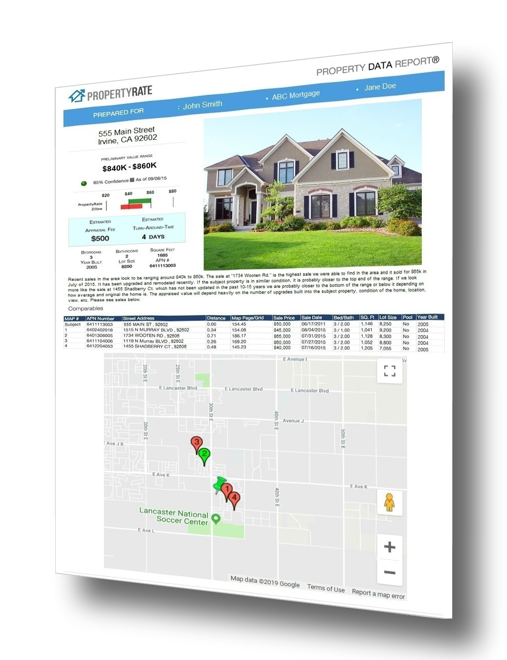 PropertyRate Data Report